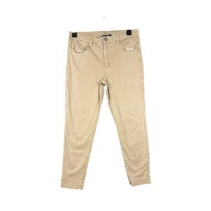 American Eagle Womens 14 Short Khaki Hi-Rise Stretch Jeggings Tan